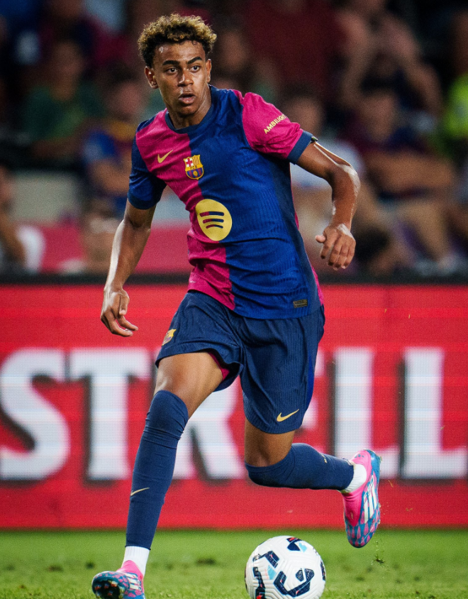 LAMINE YAMAL 19 / PRIMERA EQUIPACIÓN FC BARCELONA 2024-25 (versión 2)