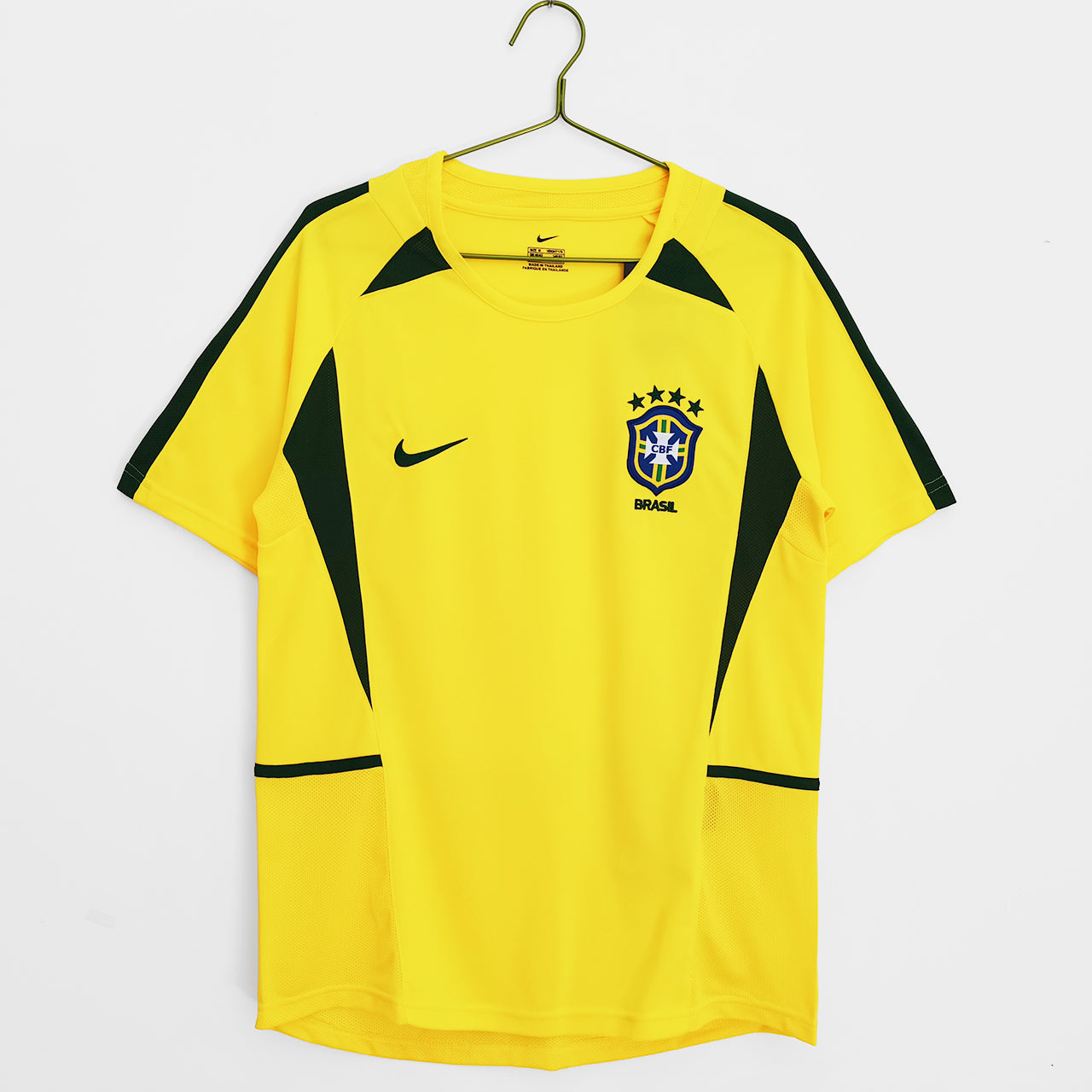 30c9d57a EQUIPACIÓN RETRO BRASIL 2002 (PERSONALIZABLE) - Imagen 1