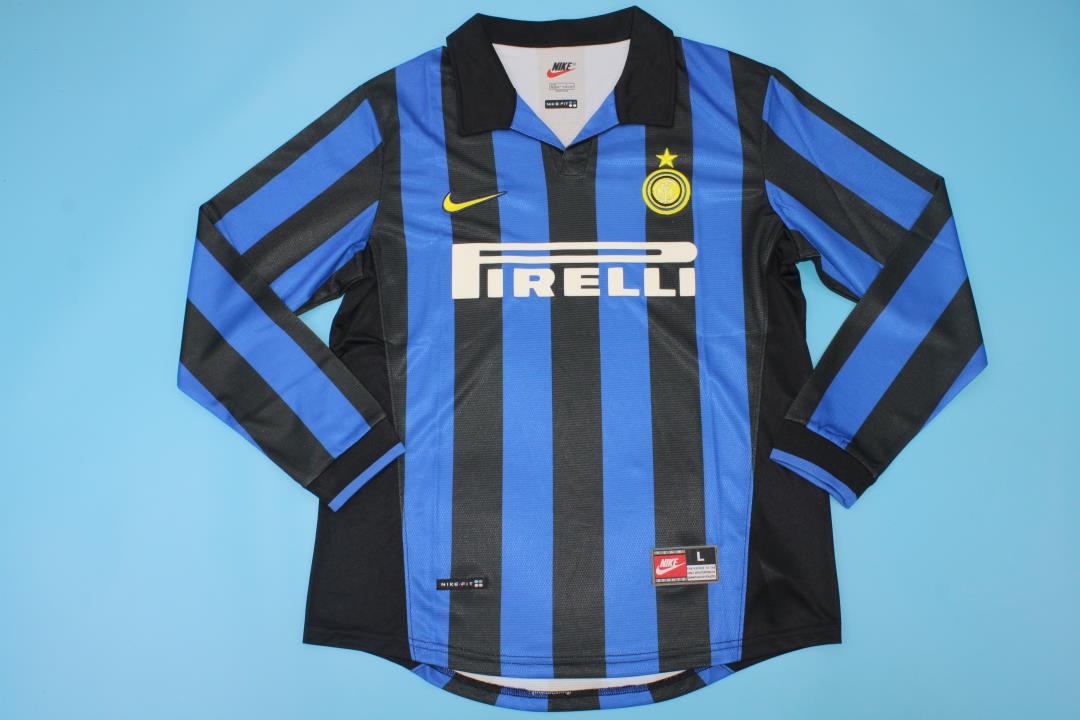 a53fffcb EQUIPACIÓN RETRO INTER DE MILAN 1998-99 MANGA LARGA - Imagen 1